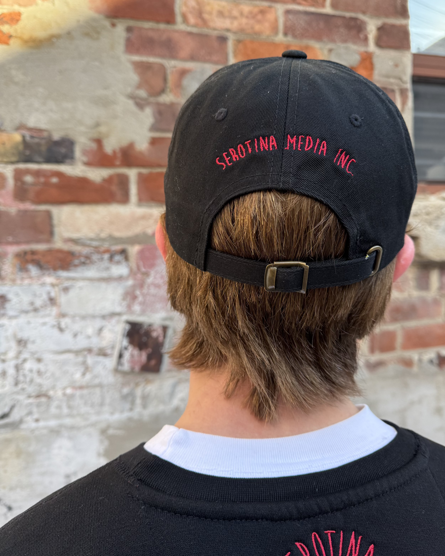 Cherry Classic Dad Cap in Black